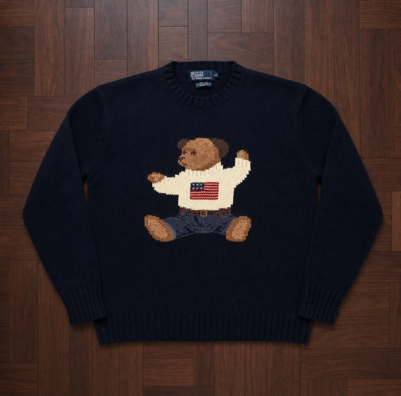 Knit sweater: the same item enhanced by Vintefy (Studio mode)